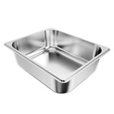 6 Pack Stainless Steam Hotel Pans, 1/2 Size Table Steam Pan