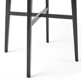 Engineered Wood Dining Table Grey/Black 45"