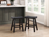 Solid Wood Bar Table Set Black