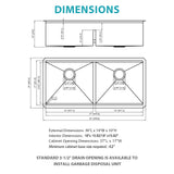 39-inch Built-in Kitchen Sink with Mixing Bowl Worktop