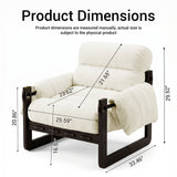 Chenille Accent Chair Beige