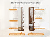 360° Rotating 66"x17.8" Multifunctional Full Length Mirror