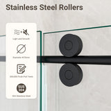 56"-60"W*72" H Frameless Single Sliding Shower Door