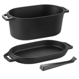 Enameled Cast Iron Dutch Oven 3.5 Qt Black