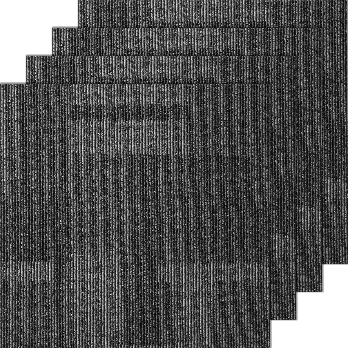 Carpet Tiles Reusable, 24"x 24"Carpet Squares With Padding Attached