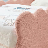 Twin Upholstered Platform Bed Pink