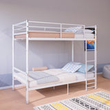 Twin Metal Bunk Bed White