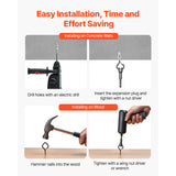 20 PCS Q-Hanger Hooks, 2.17 in Q Hanger String Light Hooks Outdoor, Heavy Duty O