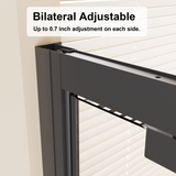 Framed Bi-fold Pivot Shower Door 30"x72" Space-saving Folding Shower Enclosure