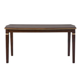 Solid Wood Dining Set Espresso