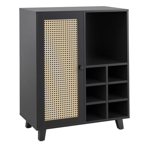34 Inch Wine Bar Sideboard Cabinet with Wine Racks
