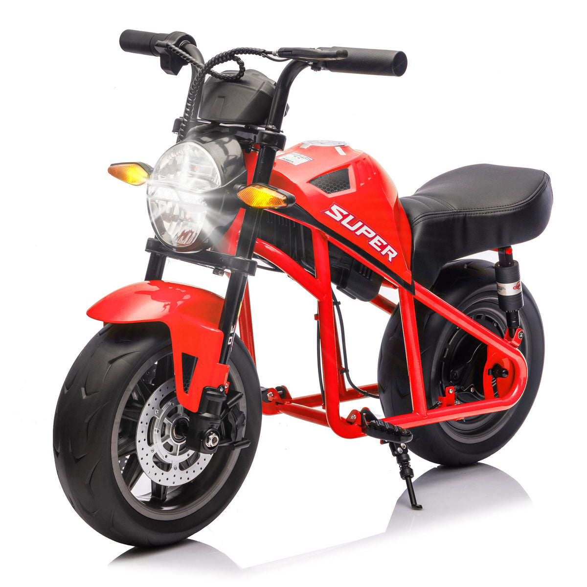 24V300W Kids Ride On XL Electric Toy Muscle Motorcycle,High-Speed Hub Motor,14''