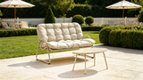 Metal Outdoor Chair Off White