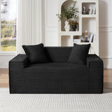 2-Seater Modern Sofa No Assembly Needed Compact