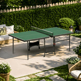 8 FT Foldable Portable Ping Pong Table with Quick-Clamp Net & Post Set, Indoor &