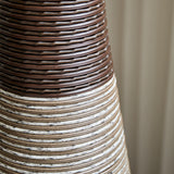 Hand-Woven PVC Rattan Floor Vase, 39.3 Inch Tall Decorative Vase