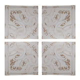 Distressed Wooden Square Wall Panels 17.5x17.5