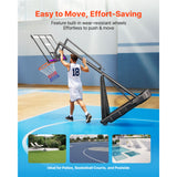 Portable Basketball Stand, 10 ft Height Adjustment Basketball Hoop & Goal