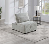 Ash Plush Tufted Convertible Sleeper Sofa Chair Corduroy