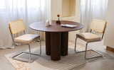 Set of 2 Fabric Dining Chair Champagne