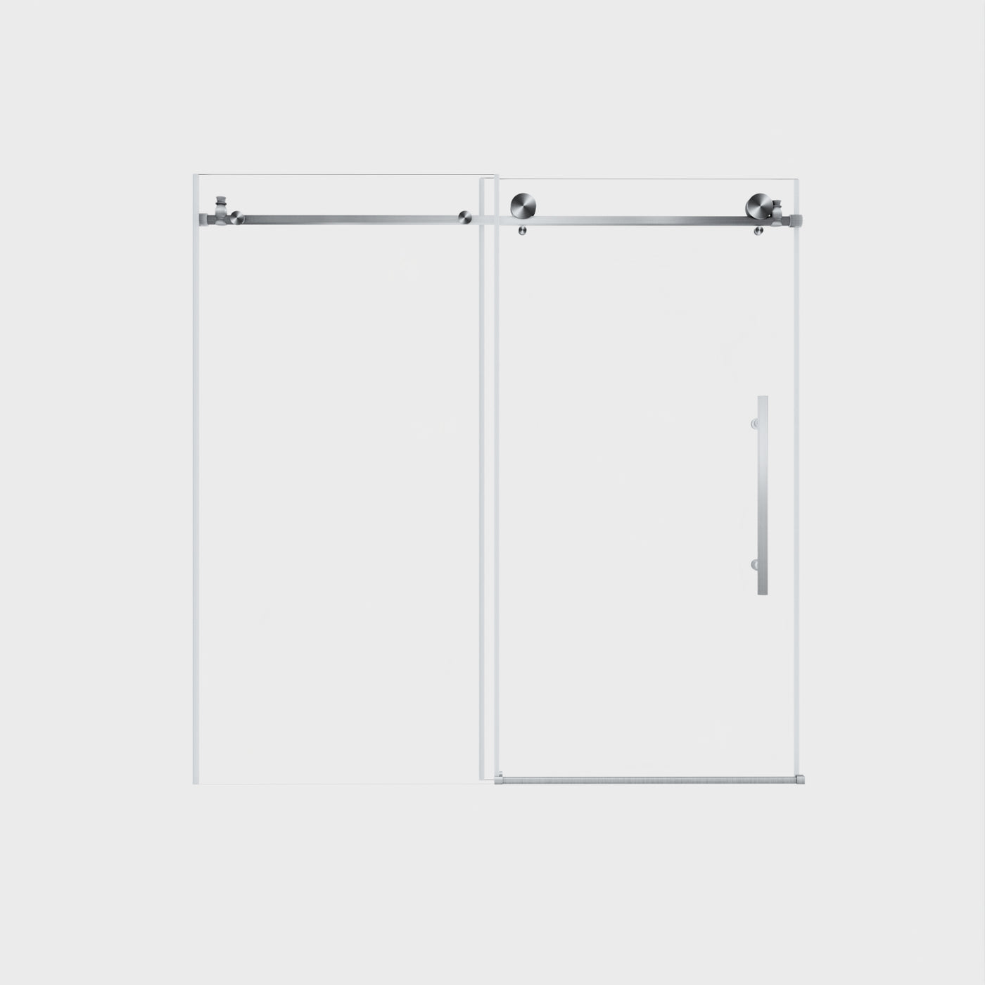 Frameless Shower Door 56-60"W x 60"H Tempered Glass