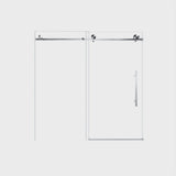 Frameless Shower Door 56-60"W x 60"H Tempered Glass