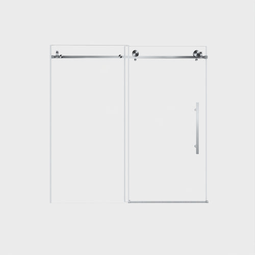 Frameless Shower Door 56-60"W x 60"H Tempered Glass