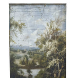 Set of 2 Decorative Book Box with Countryside Landscapes Motifs,  L:7x3x10.5' S: