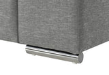 Light Gray Woven Fabric Arm Chair