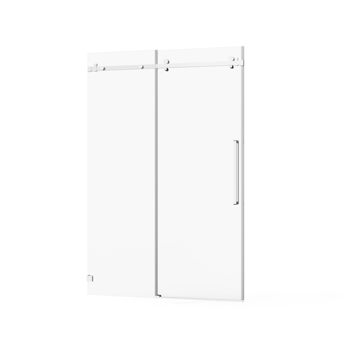 Frameless Sliding Glass Shower Door 48" W x 72" H Chrome