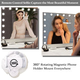 31.5"x22.8" Selfie Remote Control Vanity Mirror with Lights