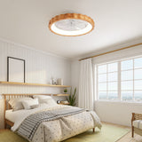 20" Plum Blossom Flush Mount Ceiling Fans with Lights and Remote