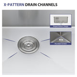 21 Inch Undermount Sink - 21" x 18" x 9" Undermount Stainless Steel Kitchen