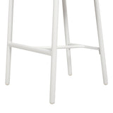 Patio Counter Stool Set of 2 - Rope & Aluminum - Optic White - 27.5"