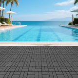 Plastic interlocking decking tiles, 44 packs of terrace decking tiles