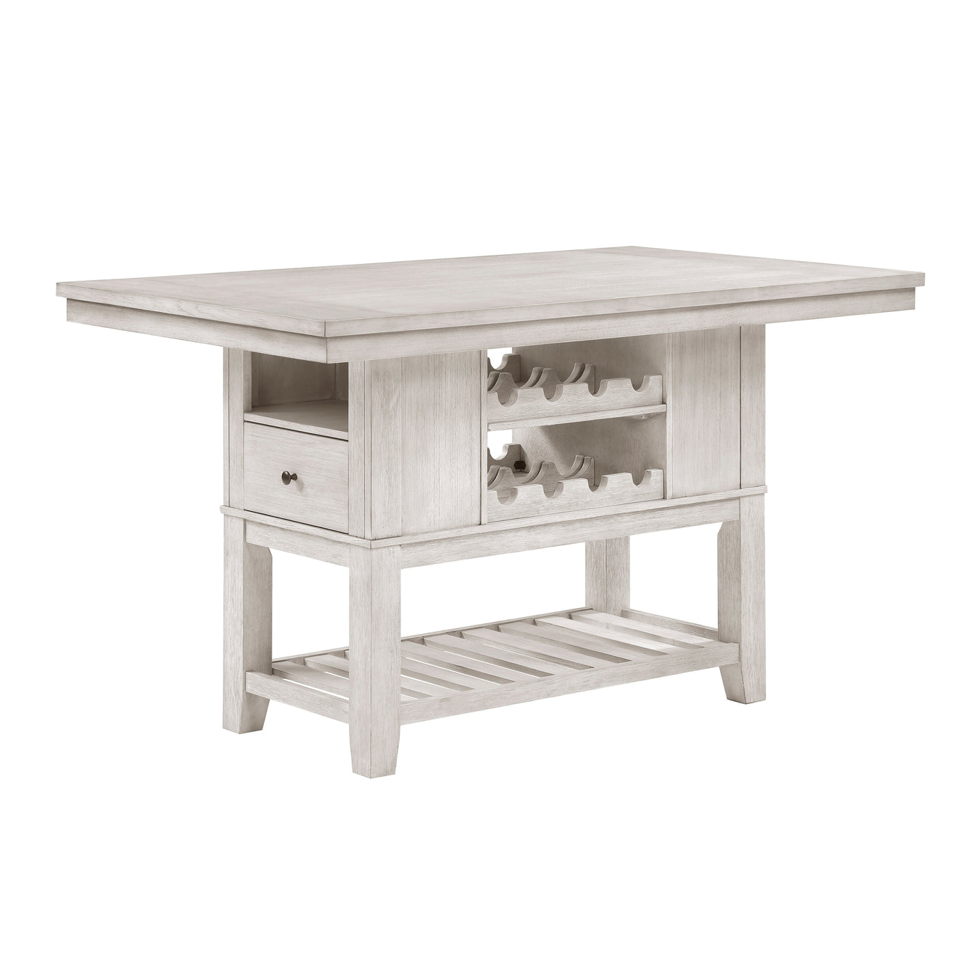 Modern Farmhouse Counter Height Dining Table 2 Drawer