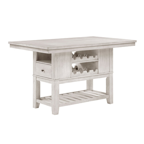Modern Farmhouse Counter Height Dining Table 2 Drawer