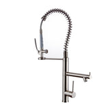 Kitchen Faucet Pull Down Sprayer Brushed Nickel Stainless Steel