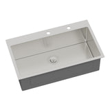 33 Inch Topmount Sink - 33" x 19" x 9" Drop in Stainless Steel Kitchen Sink