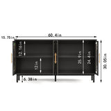 60.3 "Decorative Cabinet with 4 doors