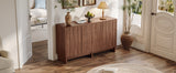59.1" Buffet Sideboard with 2 Doors and 3 Drawers, Walnut Finish