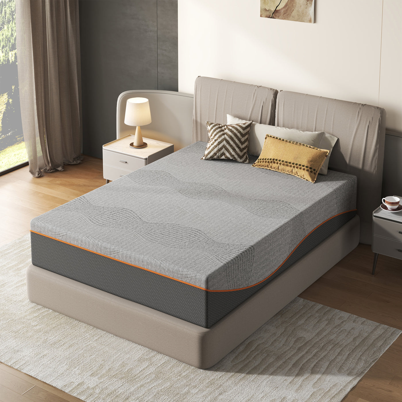 12 Inch Memory Foam Full Size Mattress, Cooling Breathable