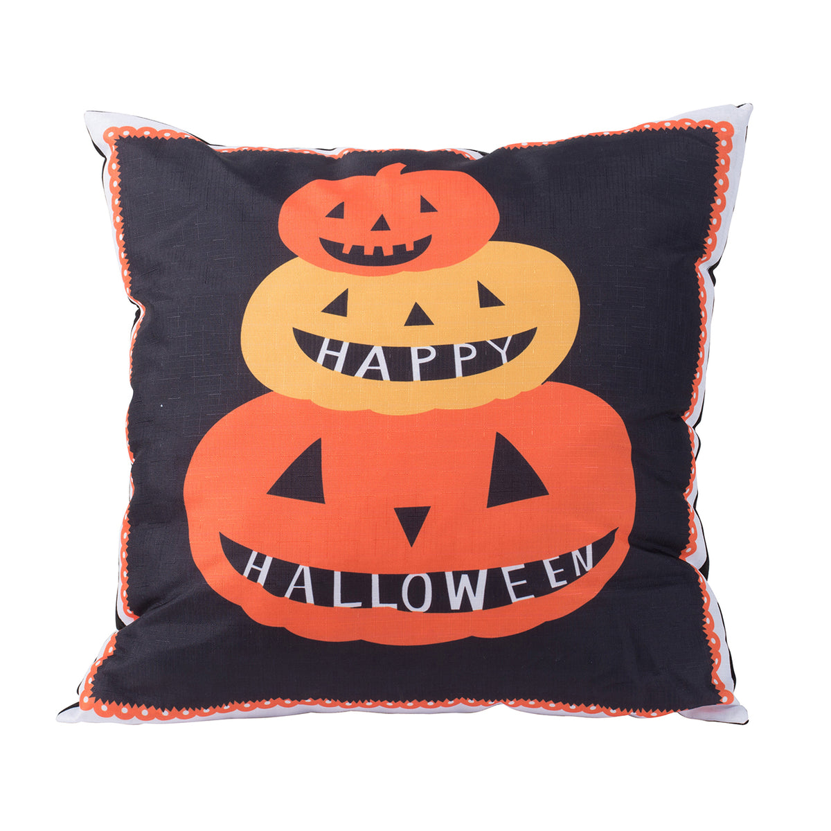 Bed Pillow Black/Orange