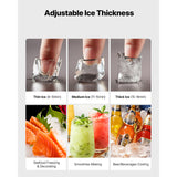 Commercial Ice Maker Machine - Head, 300 Lbs/Day Stainless Steel Ice Machine