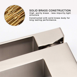 Single Handle Bathroom Faucet, Brushed Nickel Single Hole Bathroom Faucet