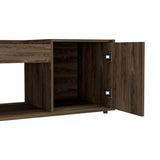 Coffee Table - Modern - Single Door Cabinet - Open Shelf