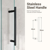 56"-60"W*72" H Frameless Single Sliding Shower Door