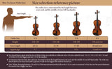Professional 4/4 Full Size Violin Set - Durable, Lightweight Design