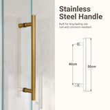 56"-60"W*72" H Frameless Single Sliding Shower Door