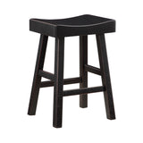Solid Wood Bar Table Set Black